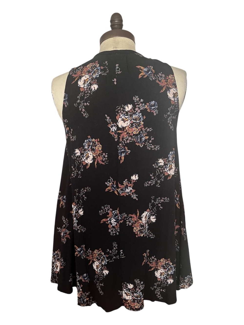 Free People Tree Swing Floral Fairy Boho Whimsygoth Mini Dress Pockets Blk SZ XS - Picture 5 of 10